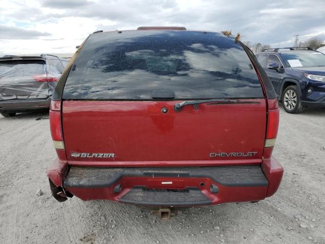 1GNCT18W5YK143021 - 2000 CHEVROLET BLAZER RED photo 6