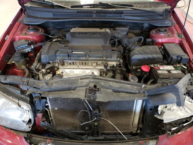 KNAFE221095660503 - 2009 KIA SPECTRA EX BURGUNDY photo 11