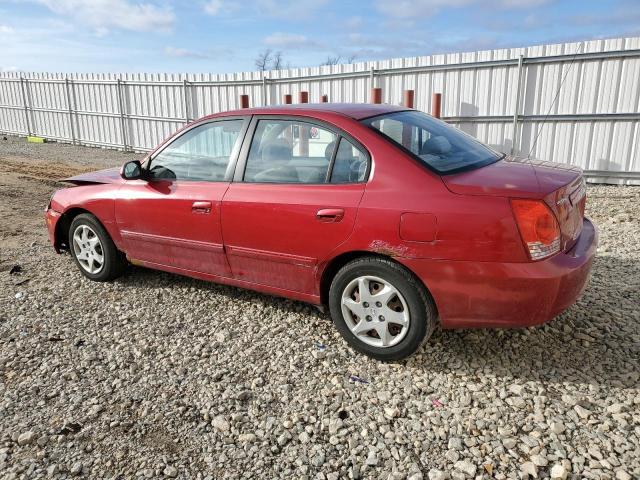 KMHDN46D14U712564 - 2004 HYUNDAI ELANTRA GLS MAROON photo 2