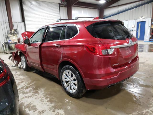 LRBFX1SA2JD017358 - 2018 BUICK ENVISION ESSENCE Qırmızı foto 2