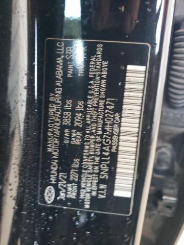 5NPLL4AG7MH027471 - 2021 HYUNDAI ELANTRA SE BLACK photo 13