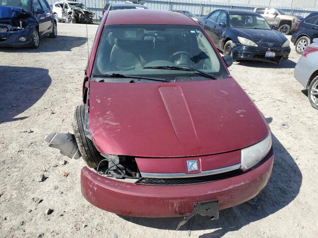 1G8AG52F04Z105244 - 2004 SATURN ION LEVEL 1 RED photo 5