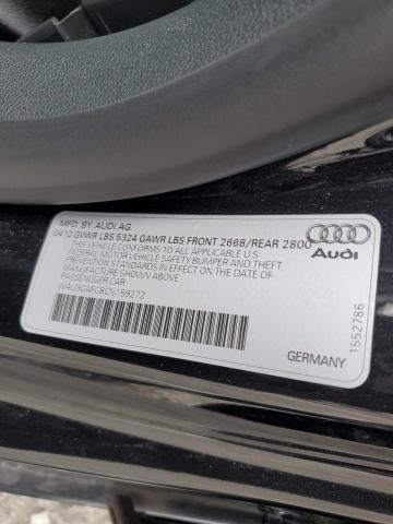 WAU3GAFC8CN159272 - 2012 AUDI A7 PRESTIGE BLACK photo 12