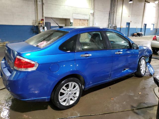 1FAHP3HN9BW176406 - 2011 FORD FOCUS SEL BLUE photo 3