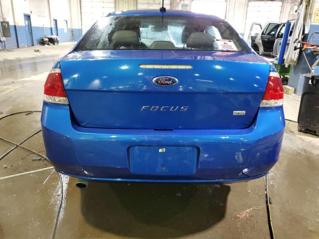 1FAHP3HN9BW176406 - 2011 FORD FOCUS SEL BLUE photo 6