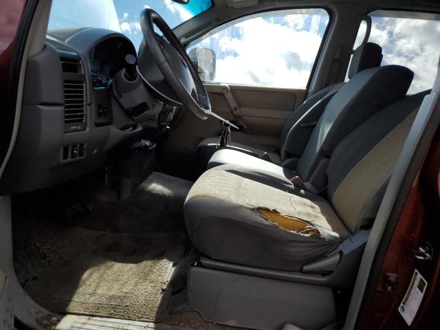 1N6AA07B74N502888 - 2004 NISSAN TITAN XE BROWN photo 7