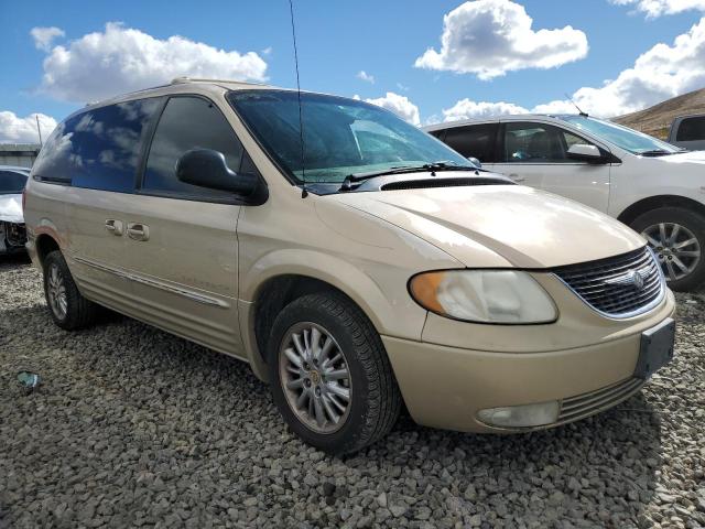 2C8GT64L91R241347 - 2001 CHRYSLER TOWN & COU LIMITED TAN photo 4