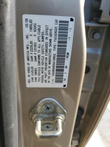 1HGCM56856A139802 - 2006 HONDA ACCORD EX TAN photo 12