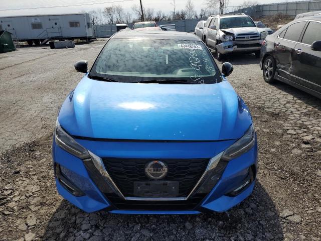 3N1AB8DV6MY217795 - 2021 NISSAN SENTRA SR BLUE photo 5