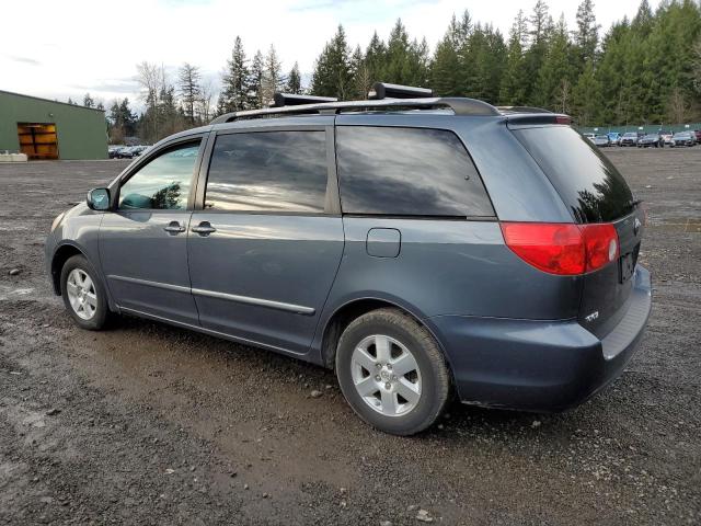 5TDZK23C88S136257 - 2008 TOYOTA SIENNA CE BLUE photo 2