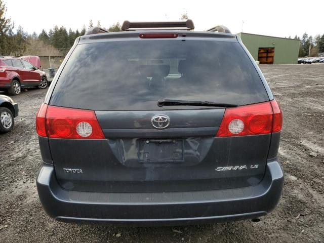 5TDZK23C88S136257 - 2008 TOYOTA SIENNA CE BLUE photo 6