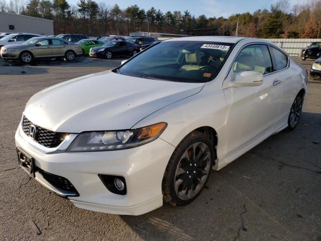 1HGCT2B87DA012554 - 2013 HONDA ACCORD EXL WHITE photo 1