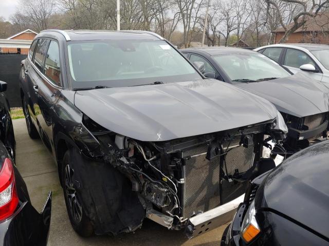 5TDGZRBH6MS537342 - 2021 TOYOTA HIGHLANDER XLE ნაცრისფერი ფოტო 1