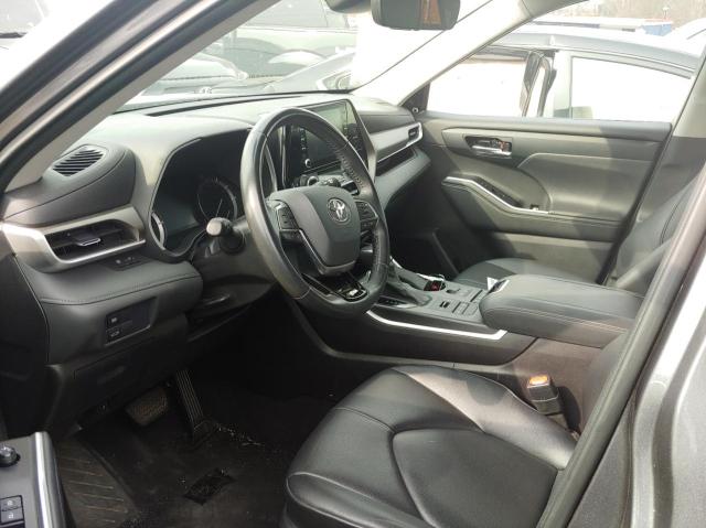 5TDGZRBH6MS537342 - 2021 TOYOTA HIGHLANDER XLE ნაცრისფერი ფოტო 5