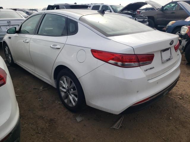 5XXGU4L32GG062136 - 2016 KIA OPTIMA EX WHITE photo 2