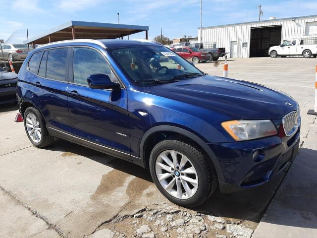 5UXWX9C50E0D20042 - 2014 BMW X3 XDRIVE28I BLUE photo 4