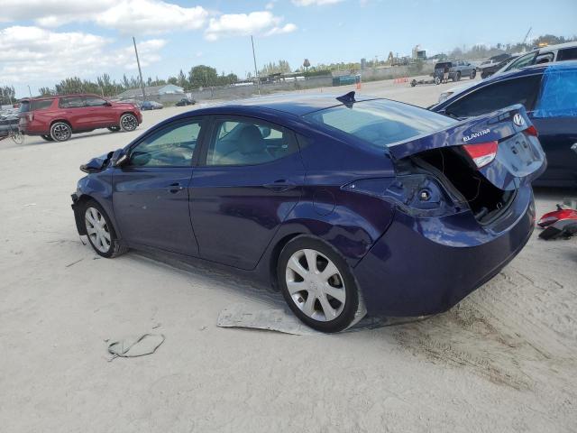 5NPDH4AE9CH110841 - 2012 HYUNDAI ELANTRA GLS BLUE photo 2