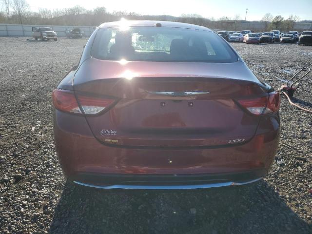 1C3CCCAB0FN595602 - 2015 CHRYSLER 200 LIMITED MAROON photo 6