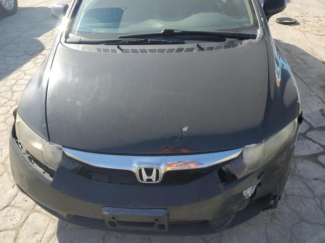 2HGFA16539H543370 - 2009 HONDA CIVIC LX BLACK photo 11