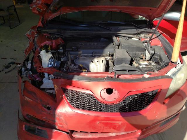 4T1BE46K37U138656 - 2007 TOYOTA CAMRY CE RED photo 11