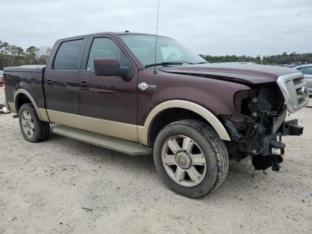 1FTPW14V98KE34250 - 2008 FORD F150 SUPERCREW MAROON photo 4