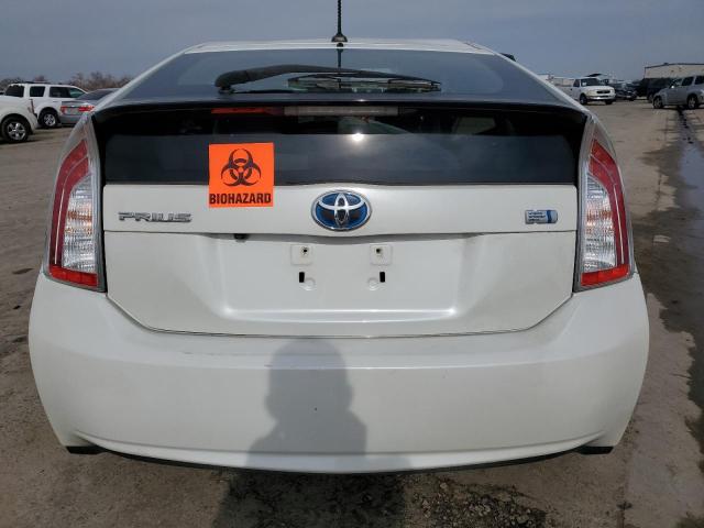 JTDKN3DU8F0444289 - 2015 TOYOTA PRIUS WHITE photo 6