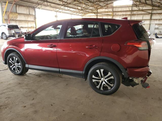 2T3ZFREV2JW444749 - 2018 TOYOTA RAV4 LE BURGUNDY photo 2