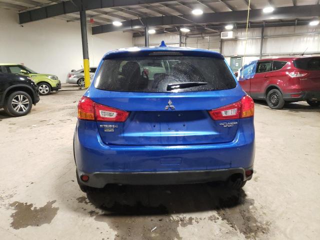 JA4AP3AU6HZ043388 - 2017 MITSUBISHI OUTLANDER ES BLUE photo 6