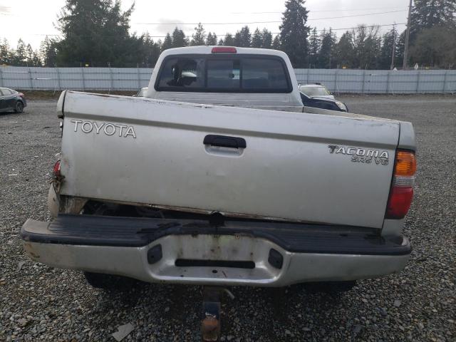 5TEWN72N22Z071202 - 2002 TOYOTA TACOMA XTRACAB SILVER photo 6