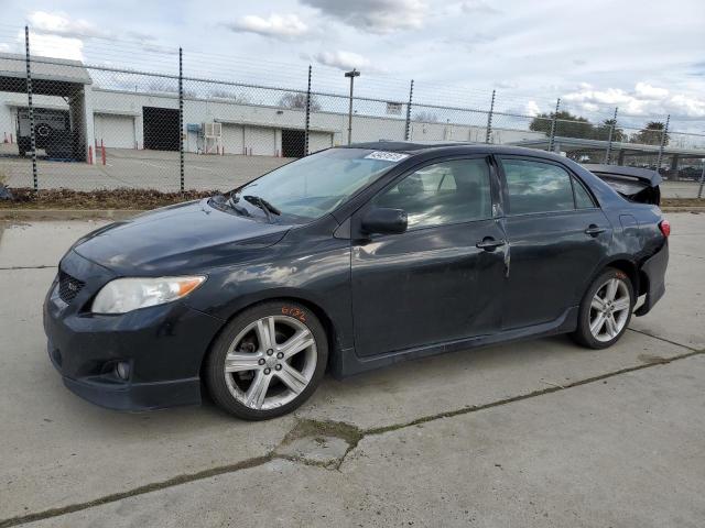 1NXBE40E09Z048287 - 2009 TOYOTA COROLLA XRS BLACK photo 1