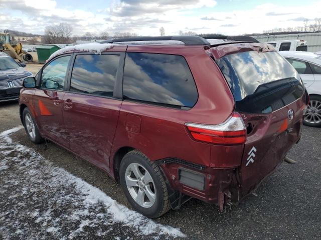 5TDKK3DC7GS704986 - 2016 TOYOTA SIENNA LE MAROON photo 2