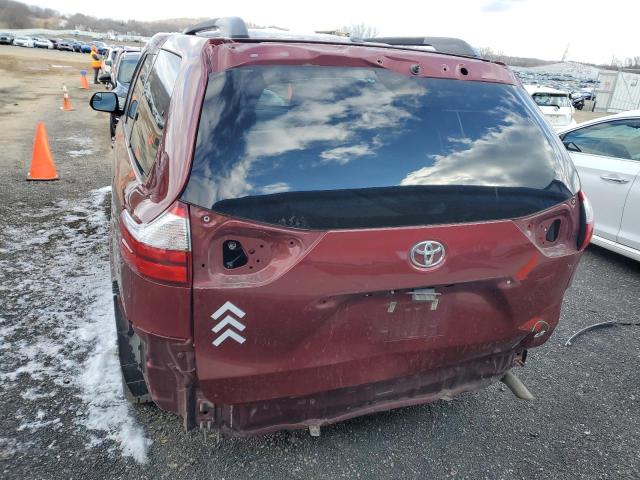 5TDKK3DC7GS704986 - 2016 TOYOTA SIENNA LE MAROON photo 6