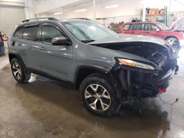 1C4PJMBS3EW159813 - 2014 JEEP CHEROKEE TRAILHAWK GRAY photo 4