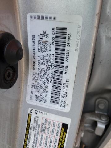 1NXBR32EX7Z811974 - 2007 TOYOTA COROLLA CE SILVER photo 12