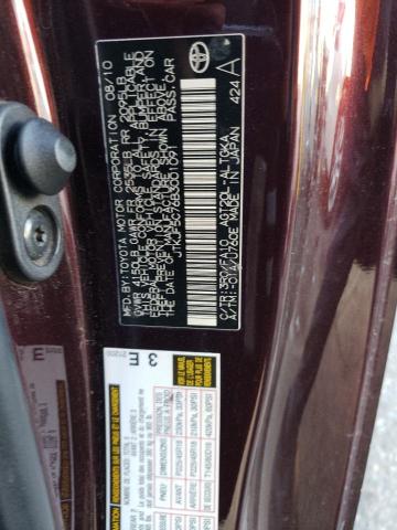 JTKJF5C76B3001091 - 2011 TOYOTA SCION TC 勃艮第红 照片 12