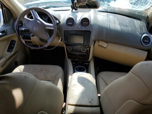 4JGBB8GB7AA587961 - 2010 MERCEDES-BENZ ML 350 4MATIC WHITE photo 8