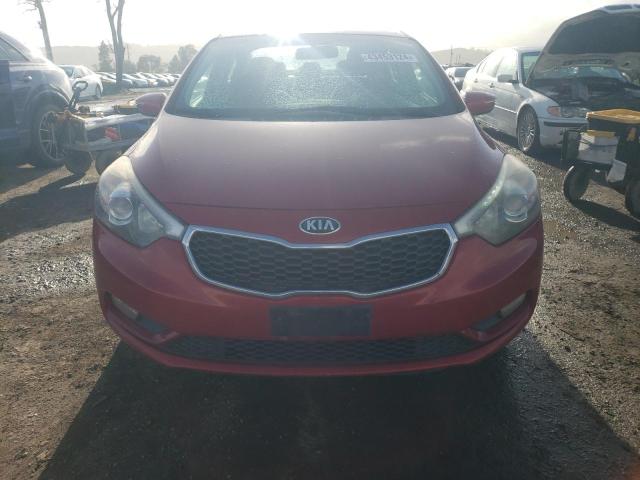 KNAFX4A87E5083824 - 2014 KIA FORTE EX RED photo 5