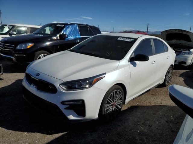 3KPF44AC1ME396564 - 2021 KIA FORTE GT WHITE photo 1