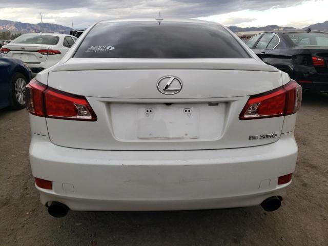 JTHBE5C22C5030241 - 2012 LEXUS IS 350 WHITE photo 6