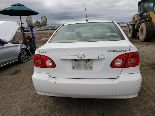 1NXBR32E78Z950252 - 2008 TOYOTA COROLLA CE WHITE photo 6