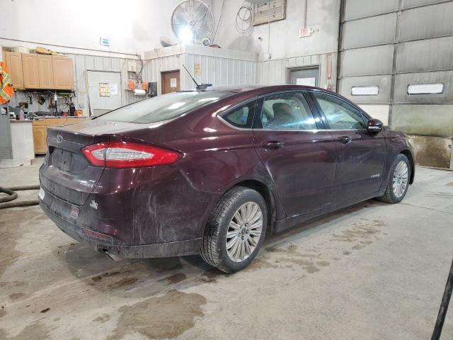 3FA6P0LU1DR104044 - 2013 FORD FUSION SE HYBRID BURGUNDY photo 3