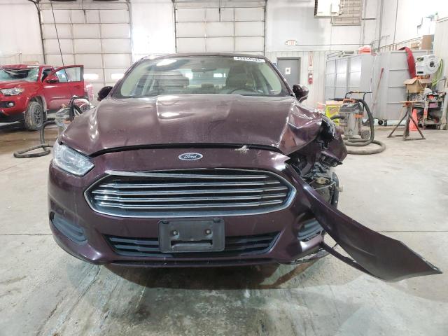 3FA6P0LU1DR104044 - 2013 FORD FUSION SE HYBRID BURGUNDY photo 5