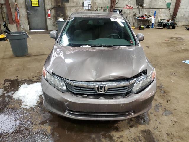 2HGFB2F48CH043237 - 2012 HONDA CIVIC LX BROWN photo 5