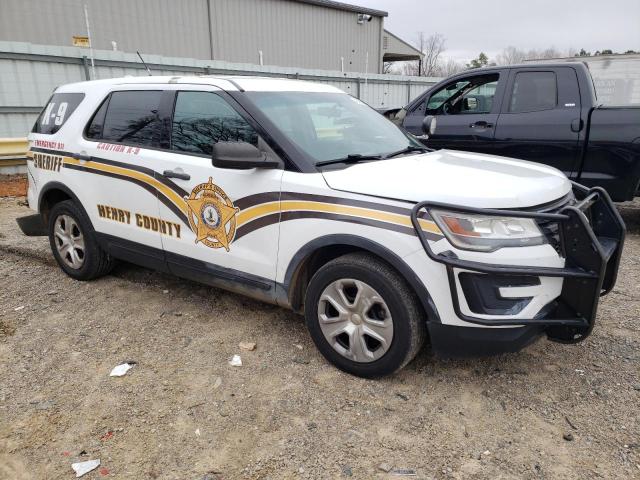 1FM5K8AR2HGB34504 - 2017 FORD EXPLORER POLICE INTERCEPTOR WHITE photo 4