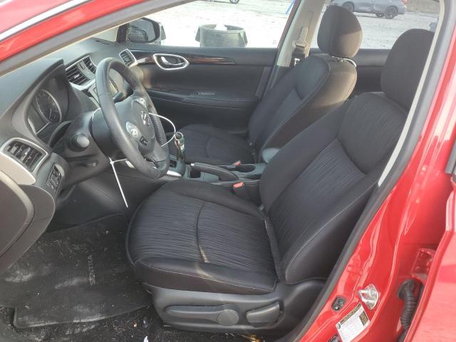 3N1AB7AP4KY247729 - 2019 NISSAN SENTRA S RED photo 7