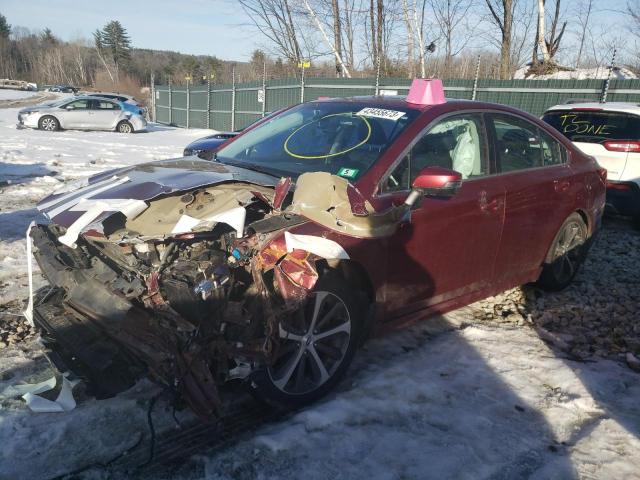 4S3BNAN62H3025957 - 2017 SUBARU LEGACY 2.5I LIMITED RED photo 1