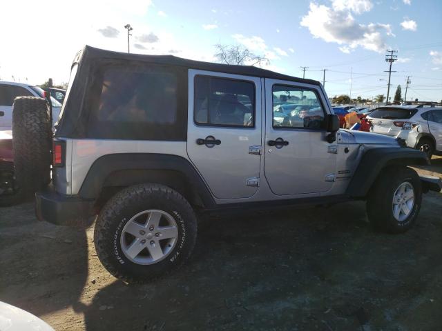 1C4BJWDG9JL809240 - 2018 JEEP WRANGLER U SPORT ვერცხლისფერი ფოტო 3