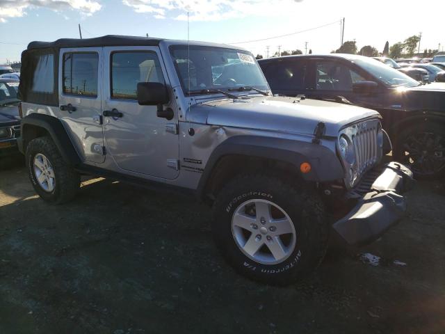 1C4BJWDG9JL809240 - 2018 JEEP WRANGLER U SPORT ვერცხლისფერი ფოტო 4