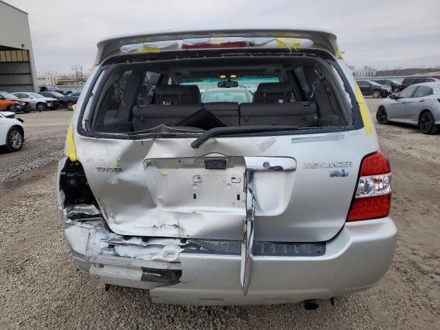 JTEDW21A470017649 - 2007 TOYOTA HIGHLANDER HYBRID SILVER photo 6