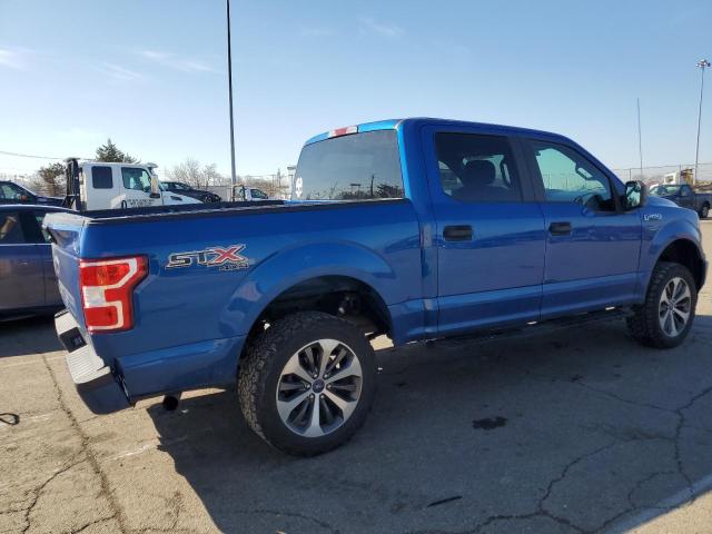 1FTEW1E53JKF34078 - 2018 FORD F150 SUPERCREW BLUE photo 3